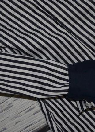 6/36/s h&m фирменная женская рубашка блуза блузка классика полоска5 фото