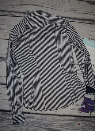 6/36/s h&m фірмова блуза жіноча сорочка блузка класика смужка7 фото