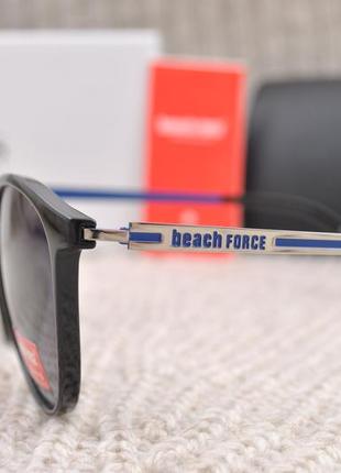 Фирменные солнцезащитные круглые очки beach force polarized bf3096p4 фото