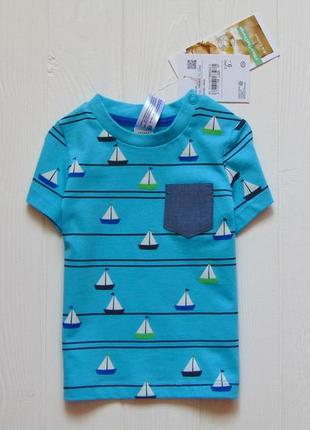 C&a. розмір 3-6 місяців, ріст 68 див. нова яскрава футболка для маленького модника