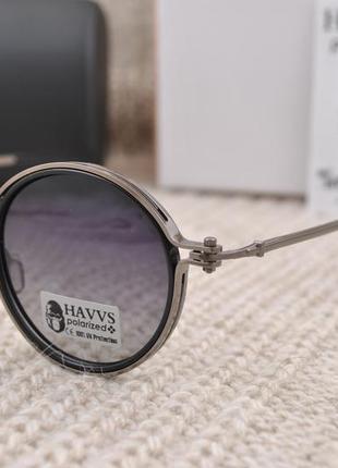 Фирменные солнцезащитные круглые очки havvs polarized hv68044 стимпанк2 фото