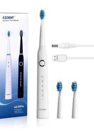 Електрична зубна щітка на usb зарядці. azdent 1 шт