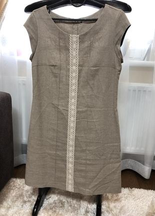 Сукня з натурального льону