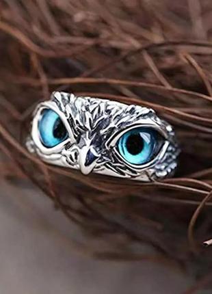 Кільце-талісман очі сови, unisex, біжутерія4 фото
