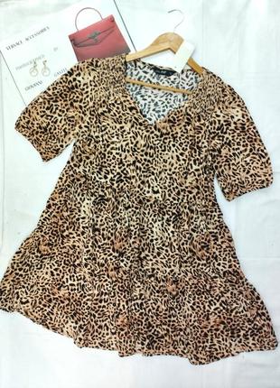 Платье леопардовый принт котон вискоза f&f2 фото