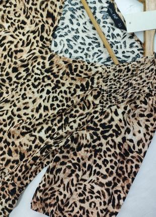 Платье леопардовый принт котон вискоза f&f6 фото