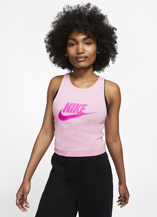 Нова майка кроп-топ nike sportswear heritage джерсі оригінал