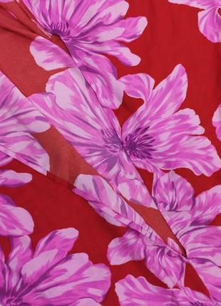 Сарафан платье с вырезом на талии длинное в пол салатовый красный цветы8 фото