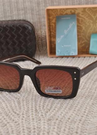 Гарні жіночі вузькі сонцезахисні окуляри leke polarized