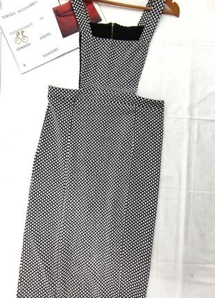 Платье сарафан с молнией сзади черное белое george4 фото