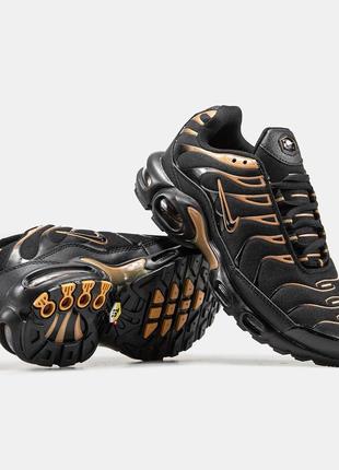 Мужские кроссовки nike air max tn plus black gold 40-41-42-43-44-457 фото