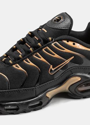 Мужские кроссовки nike air max tn plus black gold 40-41-42-43-44-459 фото