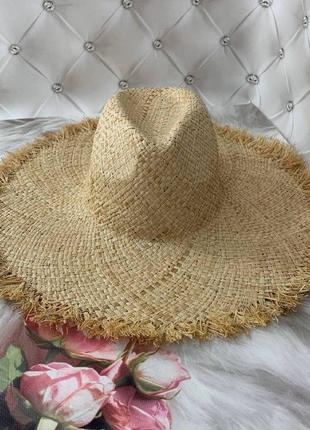 Літній широкополий капелюх федора4 фото