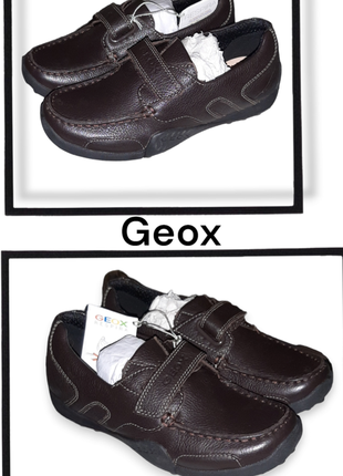 Кожанные детские туфли geox2 фото