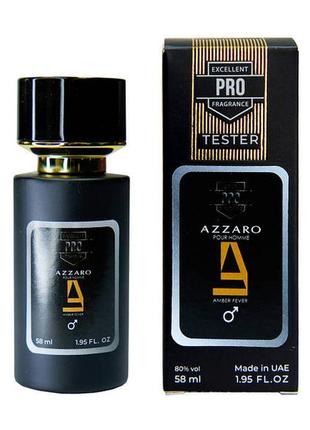 Парфюмированная вода, парфюмы azzaro pour homme amber fever 58 мл, мужской