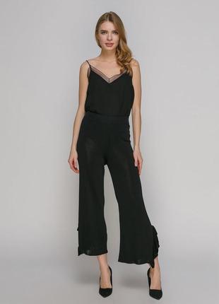 Zara кюлоты черные классические2 фото