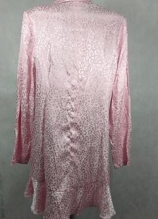 Платье пиджак розовый леопард жакет пуговицы4 фото