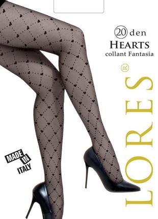 Колготки lores "hearts" 20 den