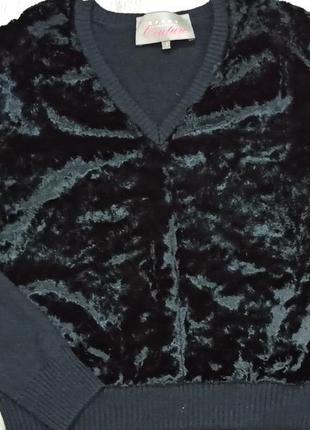 Стильные женские джинсы + свитер/кофта черного цвета7 фото