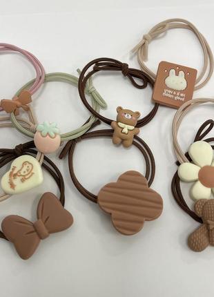 Детские резинки для волос, аксесуары для волос, эластичные резинки для девочек,...