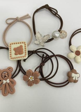 Детские резинки для волос, аксесуары для волос, эластичные резинки для девочек,...