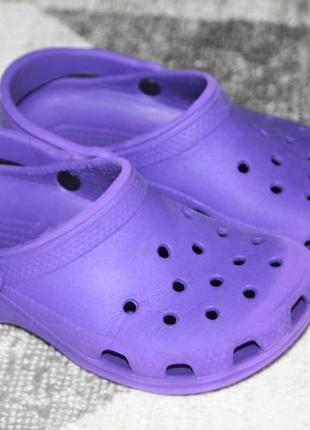 Фиолетовые кроксы crocs оригинал размер 10-112 фото