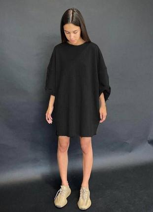 Стильное классическое классное красивое хорошенькое удобное модное трендовое простое платье платье черная
