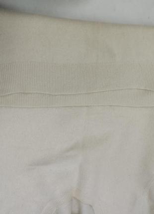 Кашемировый свитер с короткими рукавами белый молочный шерсть bloomingdale's5 фото