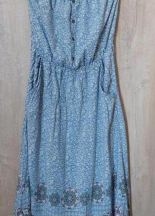 Легкое летнее платье new look сарафан с открытыми плечами2 фото