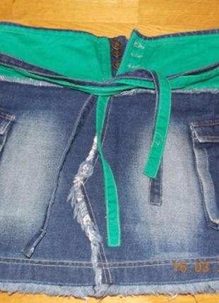 Эксклюзивная,стильная джинсовая юбка vigor jeans