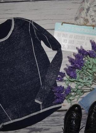 М - l женский фирменный свитер джемпер трикотажный синий градиент esprit