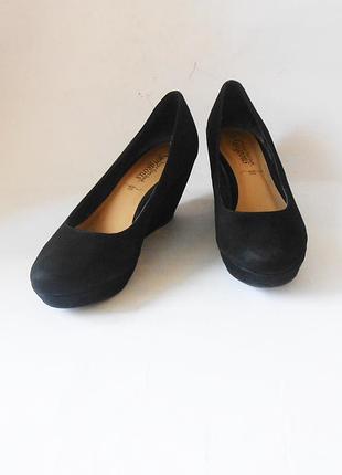 Фирменные туфли на танкетке new look, р.37-38 код k3818
