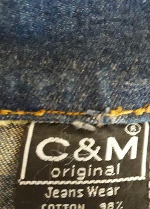 Отличная женская джинсовая куртка c&m оригенал4 фото