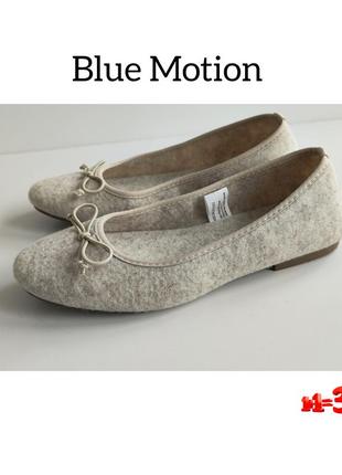 ♥️1+1=3♥️ blue motion германия женские фетровые балетки