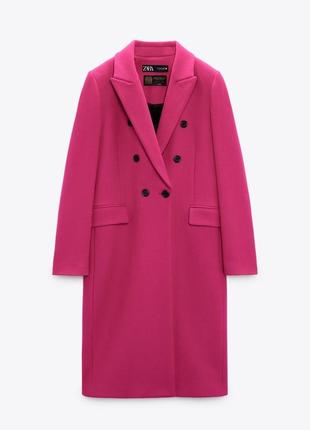 🔥новое, трендовое шерстяное пальто из последней коллекции zara, s