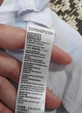 Нежно голубое платье рубашка из вискозы от topshop, p. s3 фото