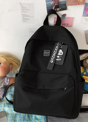 Женский городской рюкзак с брелком панда