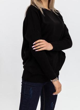 Кофта свитер с карманчиками свободного кроя3 фото