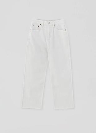 Pull&bear джинсы белые4 фото