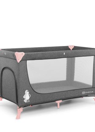 Кровать-манеж kinderkraft joy pink (kkljoypnk00000)3 фото