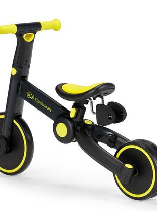 Триколісний велосипед 3 в 1 kinderkraft 4trike black volt (kr4tri00blk0000)8 фото