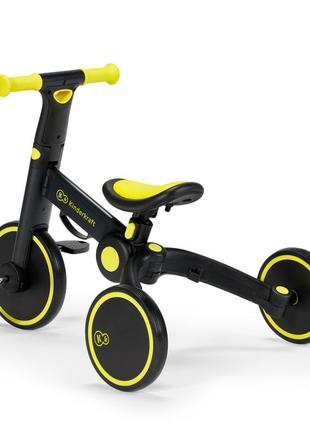 Триколісний велосипед 3 в 1 kinderkraft 4trike black volt (kr4tri00blk0000)9 фото