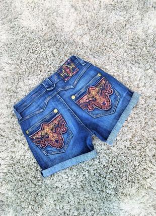 Шорти джинсові з паєтками gloria jeans, р. s-m1 фото