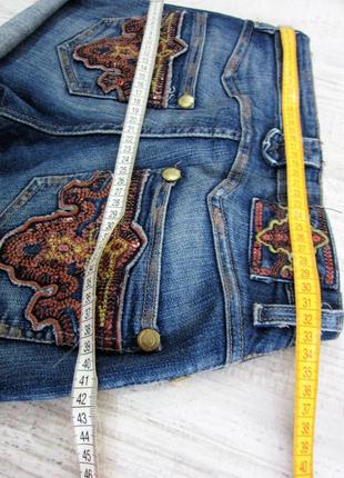 Шорти джинсові з паєтками gloria jeans, р. s-m4 фото