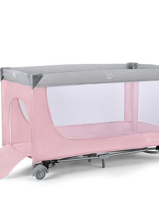 Кровать-манеж с пеленатором kinderkraft leody pink (kcleod00pnk00ac)5 фото