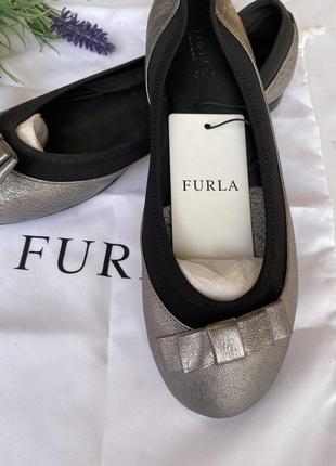 Шкіряні балетки furla розмір 36,5. фурла3 фото