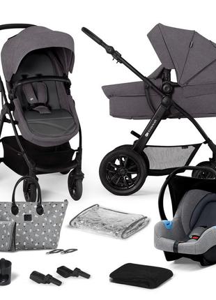 Универсальная коляска 3 в 1 kinderkraft xmoov dark gray (ksxmov00dgr3000)