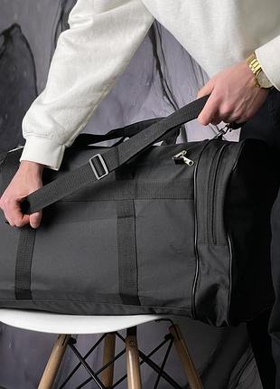 Дорожная сумка черная under armour черное лого