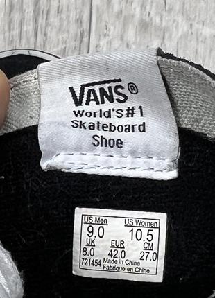 Vans высокие кеды оригинал 42 размер кожаные замш9 фото