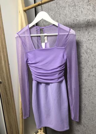 Нова лілова міні сукня від femme luxe2 фото